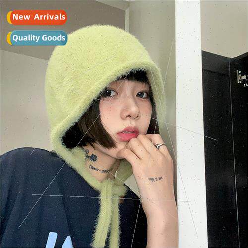 Hfeeling soft sticky/cute woolen cap stacked cap female ear