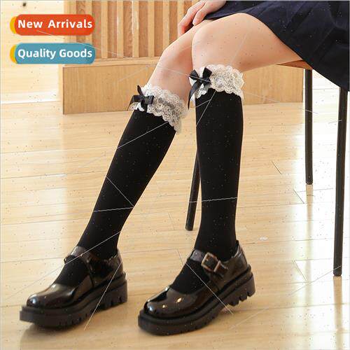 Wh boots lace whe lola fall calf socks lola lace socks femal