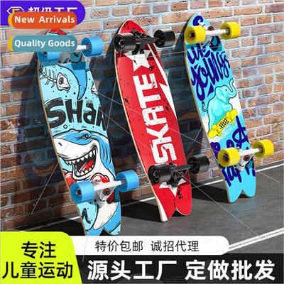 Fishboard Skateboard Beginner Adult Children Girls Brush Set