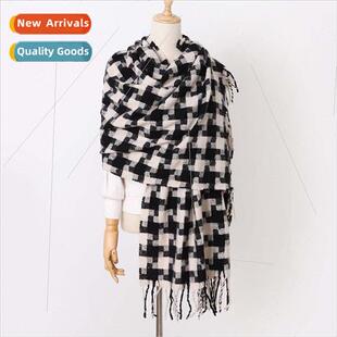 2022 early fall new imation cashmere scarf female warm tasse