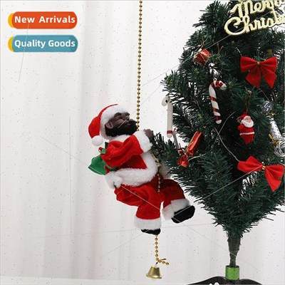 Electric musical toys Santa Claus climbing beads old man dol