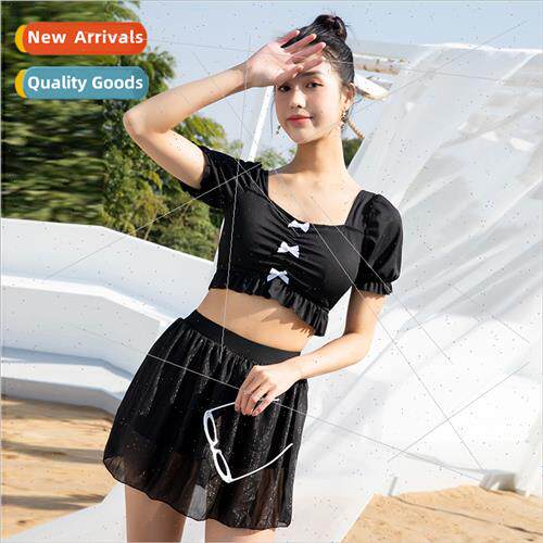 Swimsu womens new spl skirt two-piece winter soaking fountai