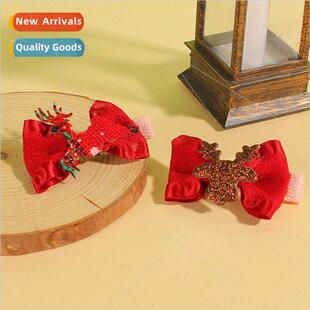 deer moose side sea bangs cute clip hair cartoon New