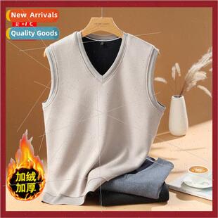 padded thickened sweater Knted middle men undershirt vest