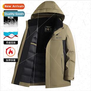 aged Hooded Goose Men Jac Whe Middle Jacket Winter Down