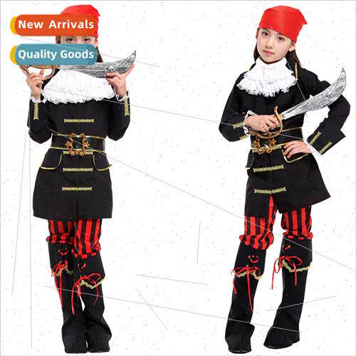 Halloween Childrens Costumes Girls Masquerade Pirate Show Cl