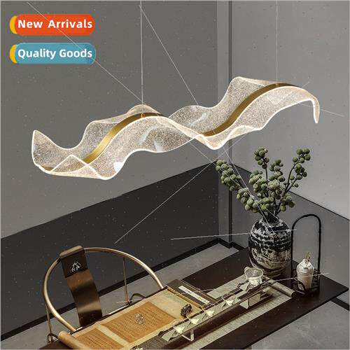 Modern mple Reception Room Tea Room Chandelier Zen Art Long