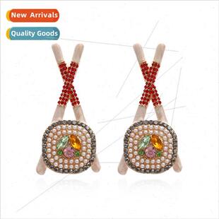 pearl earrings oil Creative cartoon fun drop chops personaly