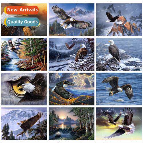 New handmade sticker diamond painting eagle cross stch point