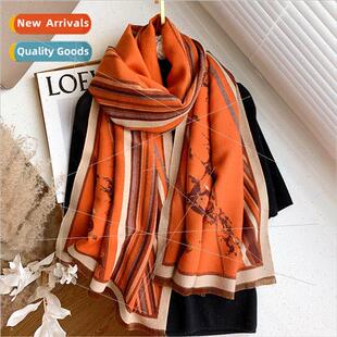 winter faux shawl new double warm fall outwear 2023 cashmere