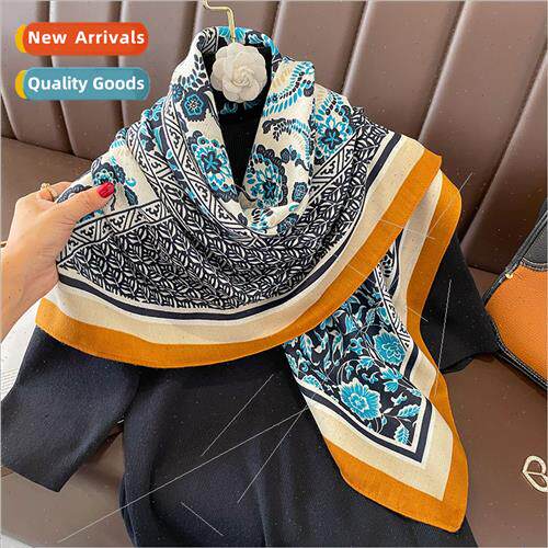 2023 printed fall winter new versatile  fashion neckerchief