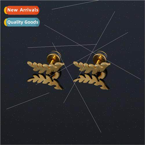 Stainless steel plating earrings retro creative rustic wind