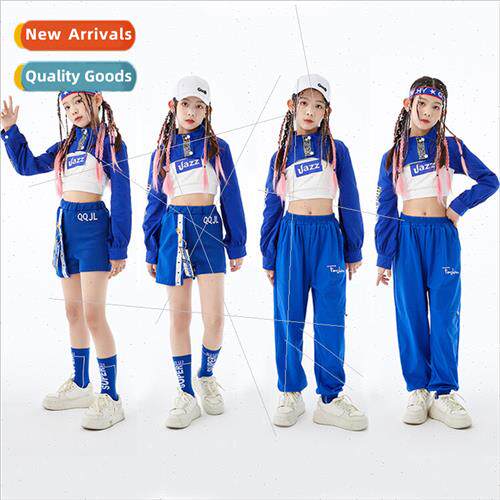 Girls jazz dance navel exposed set dance su hip-hop walk you