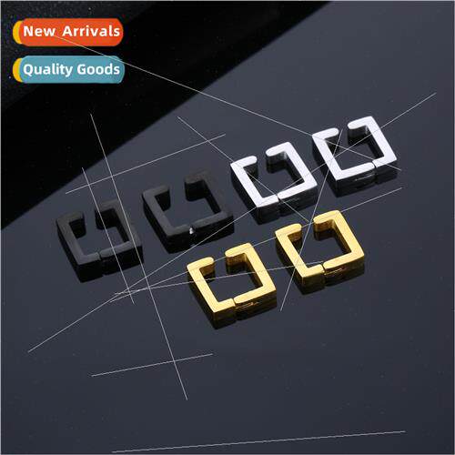Ins cold wind stainless steel ear clip men women simple acce