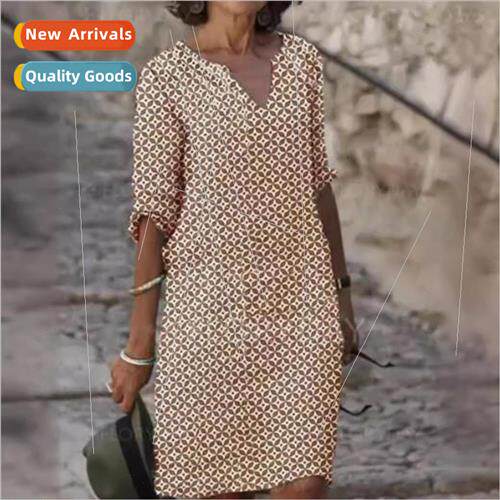 20232 new middle-aged elderly women digal printing medium-sl