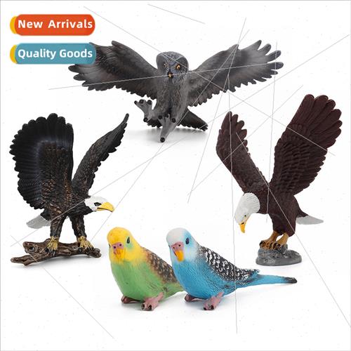Wildlife simulation birds prey model children owl bald eagle