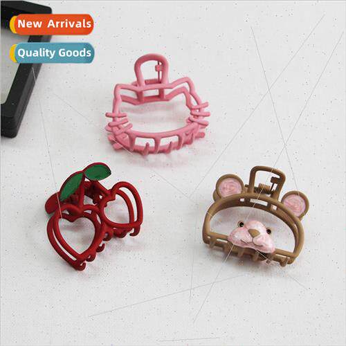 Korea wind cute alloy bear small grab clip clip simple hair