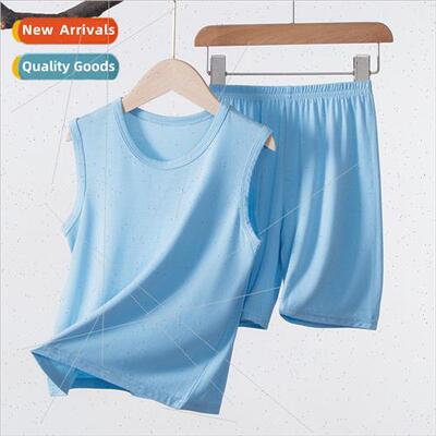 Summer new children -marking undershirt su high elasticy ice