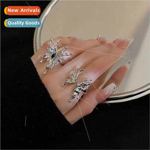 Metal Butterfly Ring Female che Fashion Sweet Cool Hottie Op