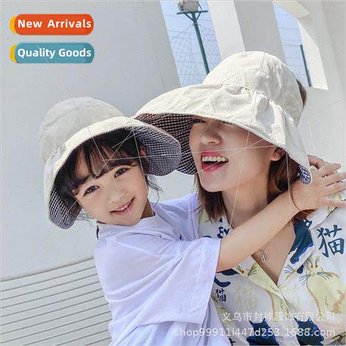 0-15 years old parent-child children shell hat female double