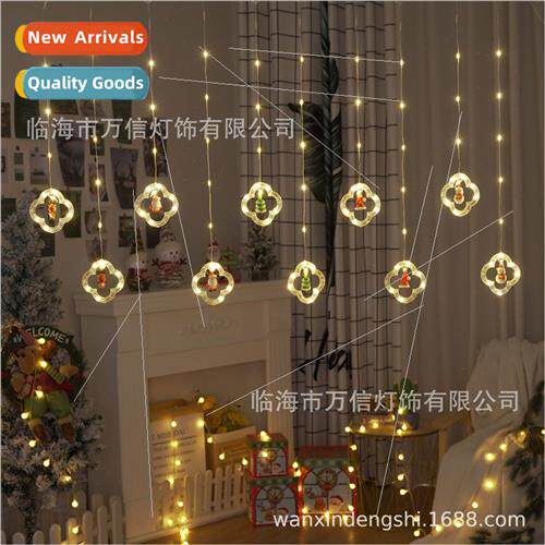 LED Circle Curtain ghts Leather Cable Yakunen Christmas Curt