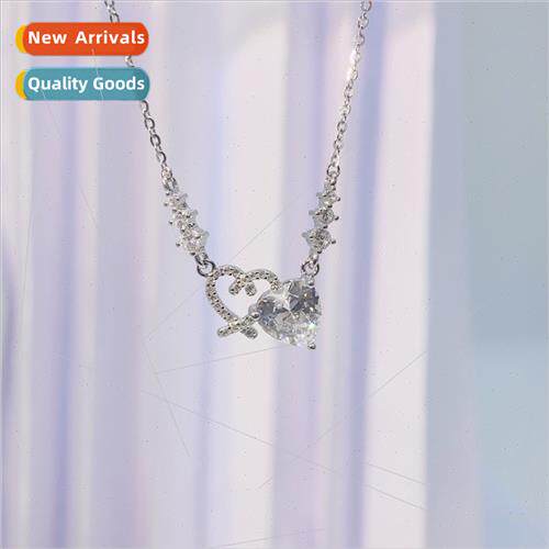 s925 silver necklace women niche 2023 gift girlfriend pink z