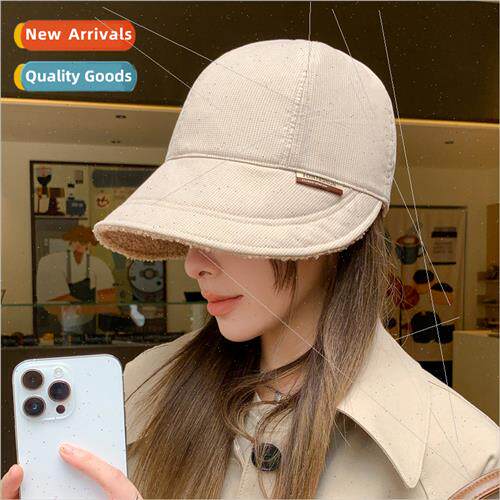 Autumn winter hat women show face small fisherman hat plaid