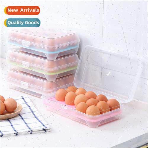 Kchen 15 compartments egg carton refrigerator crisper portab
