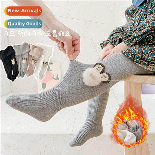 Girls pantyhose fall and winter childrens bottoms padded plu