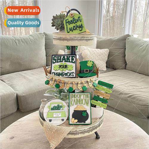 Patrick St. Patrick Day Tabletop Tiered Tray Decorative Orna