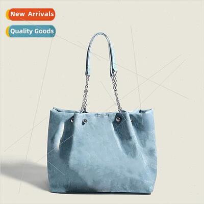 2023 new women bag cowboy large capacy Tote bag senior textu