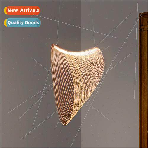 Japan dining room wabi-sabi chandelier log Italian designer