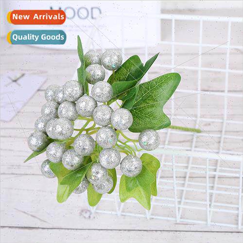 29cm Golden Onion Pink Artemisia Leaf Christmas Decoration R