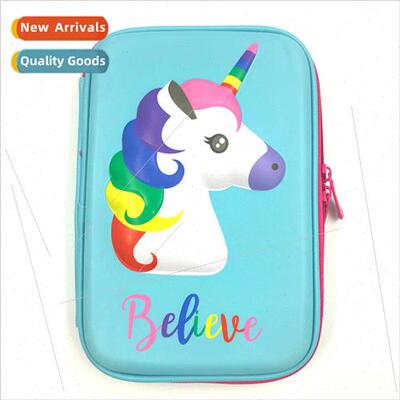 smiggle australia cute cartoon eva unicorn stationery box pe