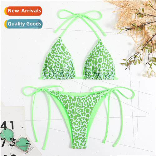 Europe nylon double-sided printed ladies sexy tie triangle s
