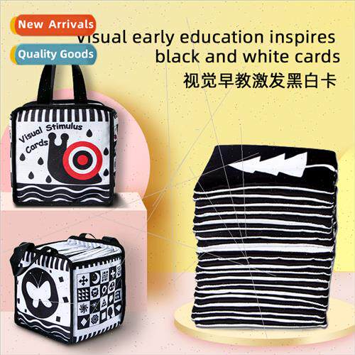 Baby black whe cards visual stimulation card baby early educ