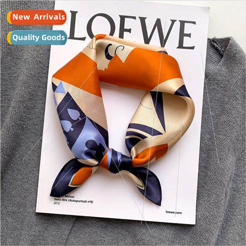2021 fashion spring fall new cashew decorative silk scarf wo