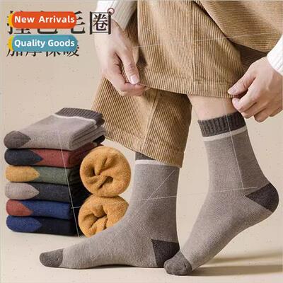 Terry socks men fall winter thickened towel socks medium ins