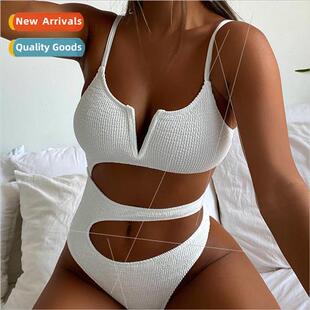 Bikini LZ57 One piece Sexy Out Neck Womens Swimsu Hollow