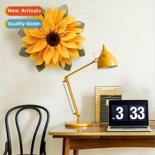Thanksgiving decorations ins wind ribbon sunflower wreath wa