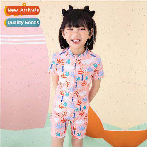 Childrens swimsus girls baby cute printed one-piece swimsu 2