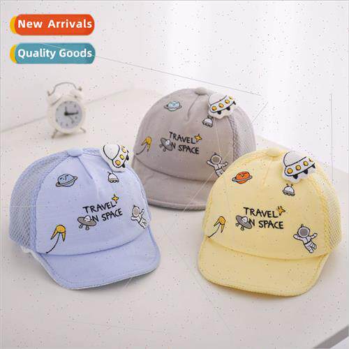 Summer outing baby net cap airplane spaceman children sun ha