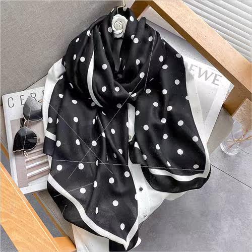 New beach towel thin cotton linen summer printing scarf long