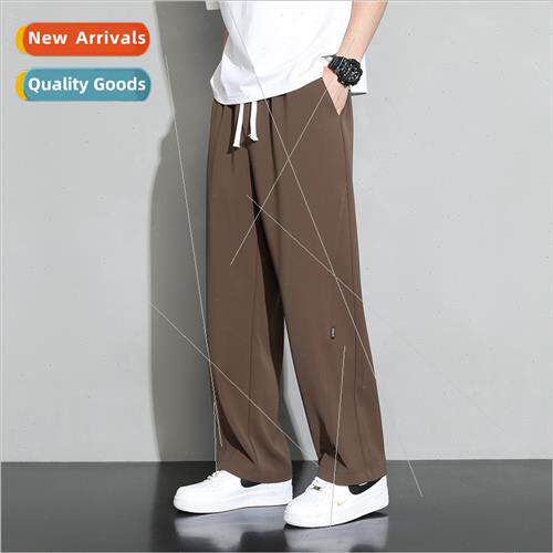 Pants men tide brloose summer new pants drape simple ice sil