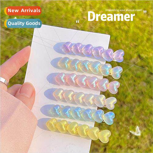 Ins wind mermaid  love heart hair clips sweet cool temperame