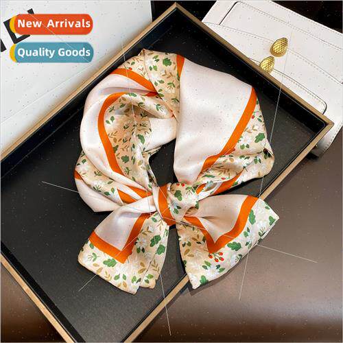 Mulberry silk silk scarf small long women spring autumn summ