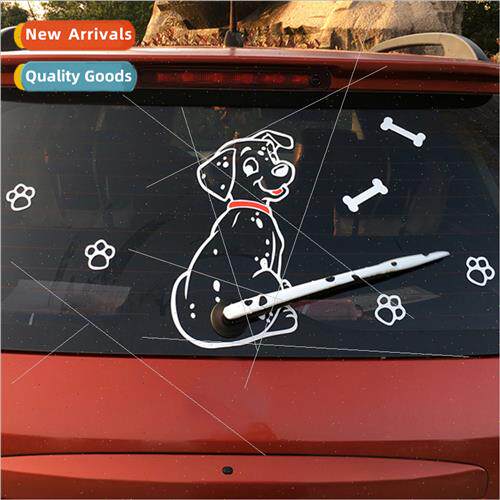 Rear Window Reflective ted Dog Rear Wiper Sticker Engraving