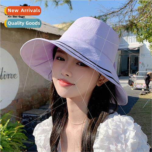 8224 sunscreen hat female thin large brim sun hat summer out