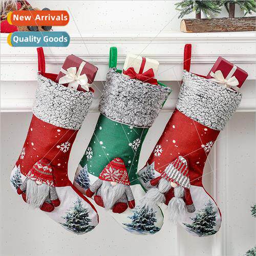 2023 New Christmas Decoration Supplies Faceless Doll Stockin