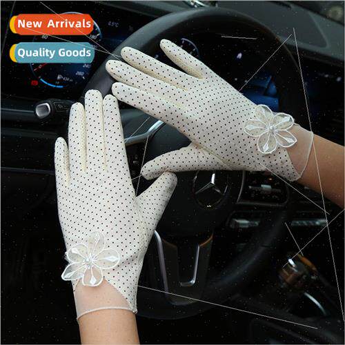 Sunscreen cotton thin gloves summer breathable soft anti-ult